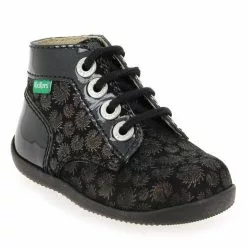 Kickers BONBON-2 FIREWORK - Noir Argent Noir Argent