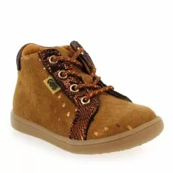 GBB FAMIA - Cognac Marron Cognac Marron -BOTTINES Soldes Magasin 63657 04 01