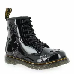 Dr Martens 1460 PATENT LAMPER & COSMIC GLITTER - Noir Glitter Noir Glitter