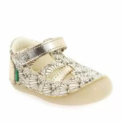 Kickers SUSHY F E22 - Blanc Argent Blanc Argent